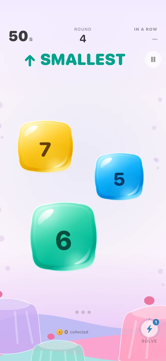 Jellymatics: colourful number jellies in the game